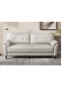 Miller Half Leather Sofa 3 Seater  200W 